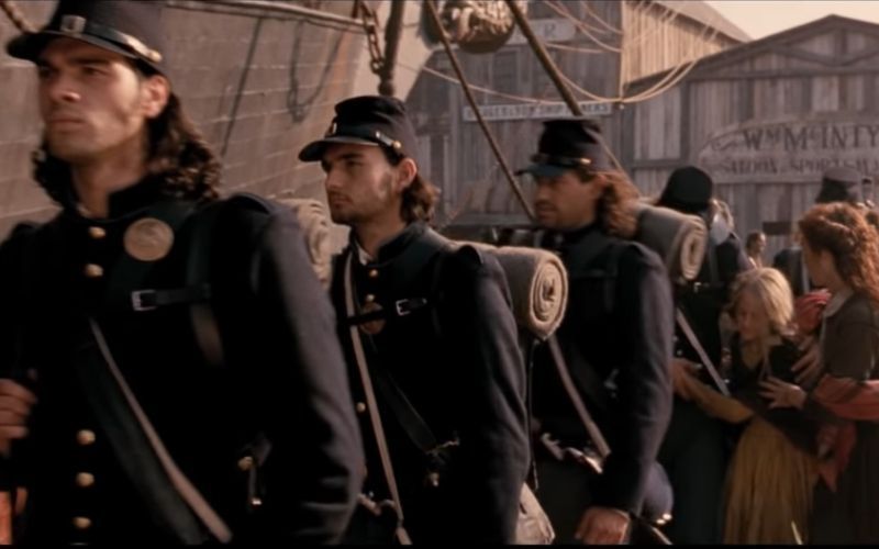 How true was Martin Scorsese's depiction of Irish emigrants being recruited to the Union army in "Gangs of New York"?