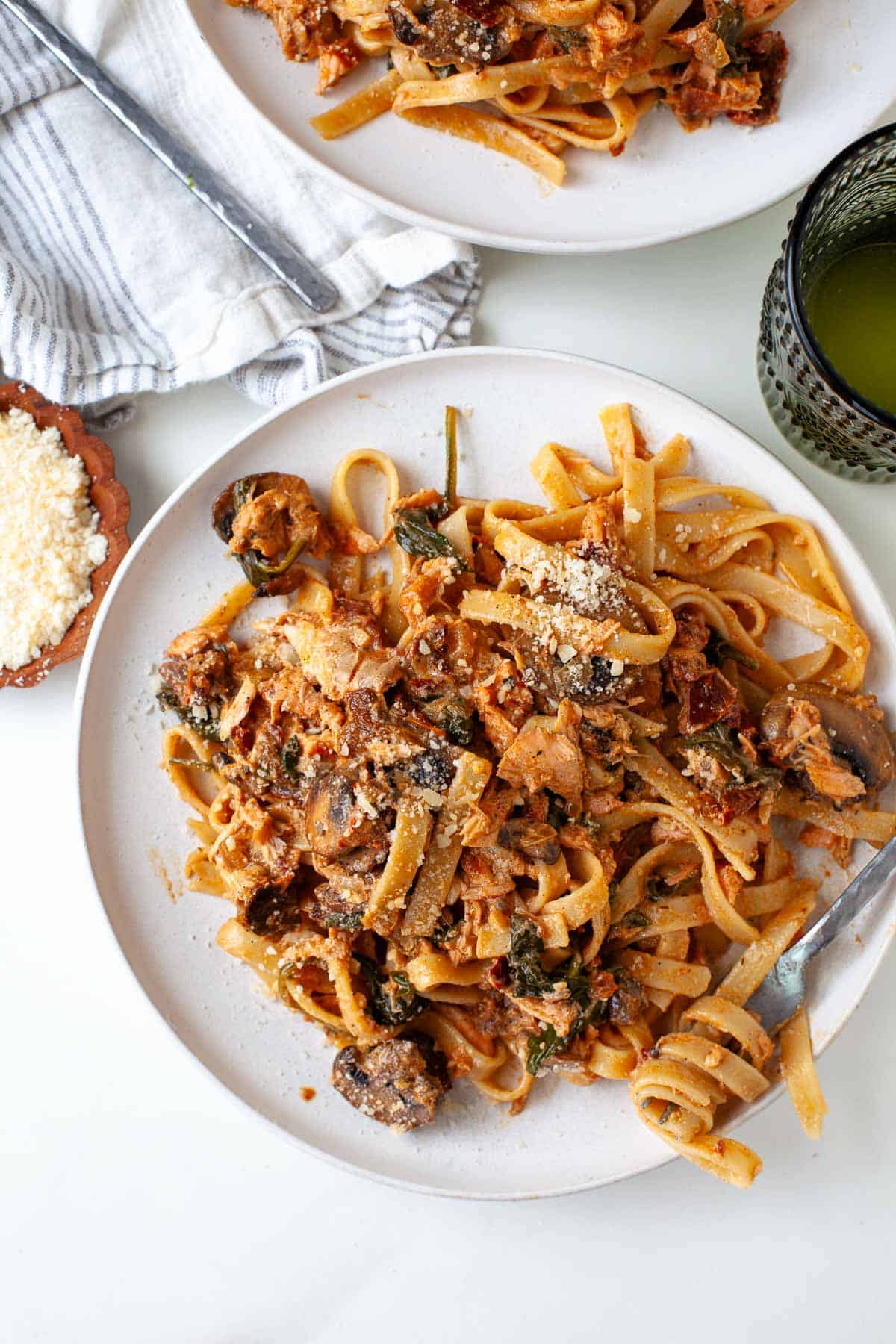 Blackened Salmon Pasta