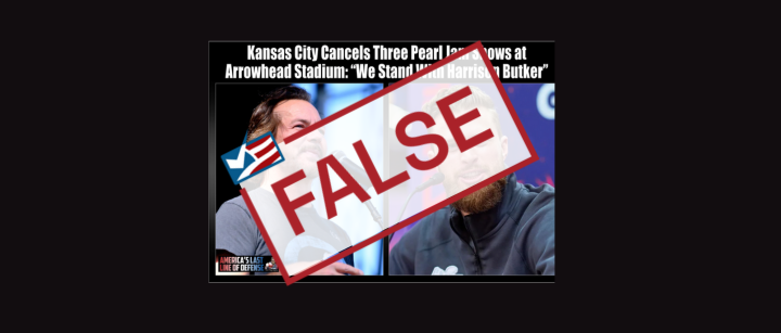 Pearl Jam Singer's Criticism of Harrison Butker Didn't Affect Concert Schedule - FactCheck.org