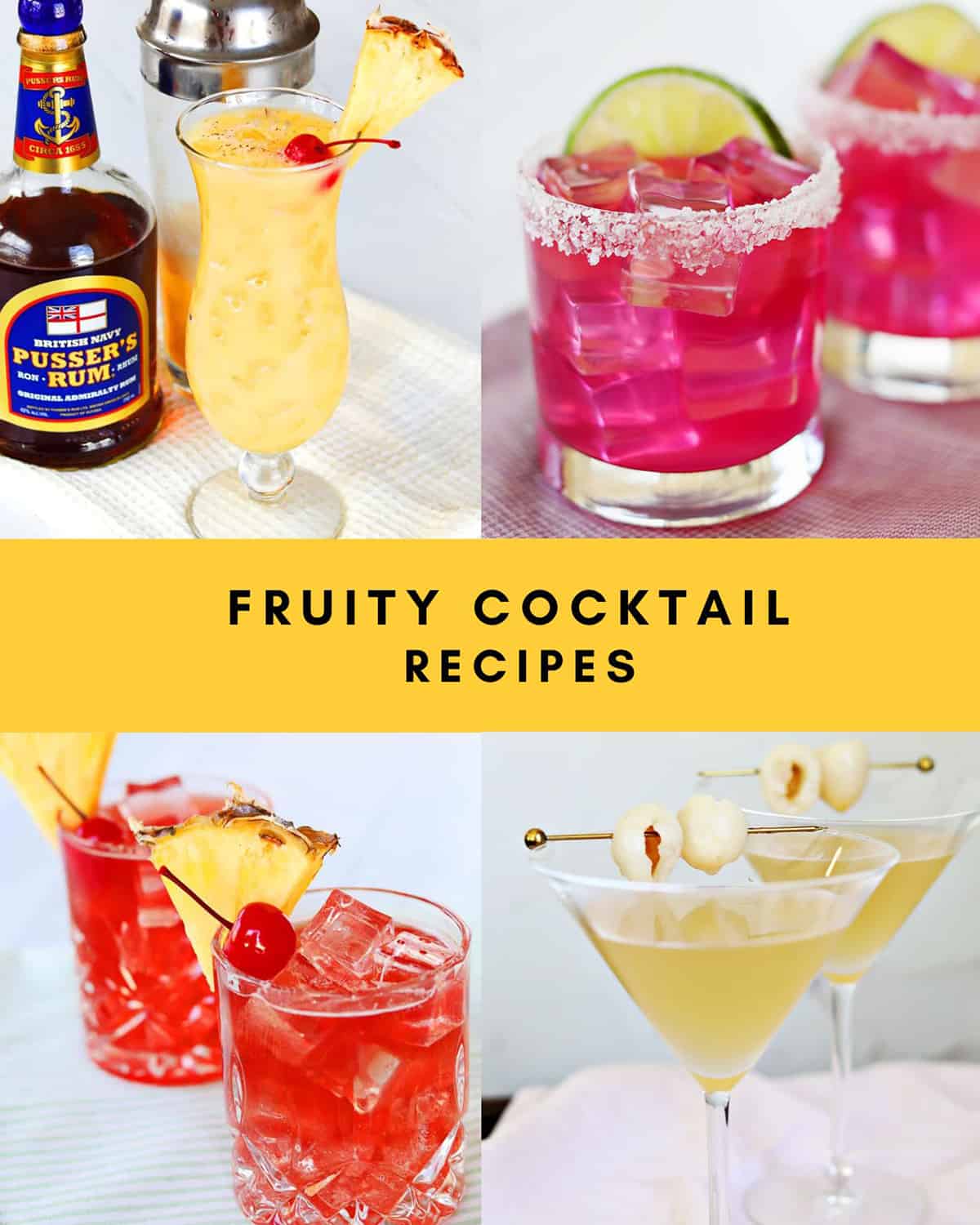 50+ Fruity Cocktails