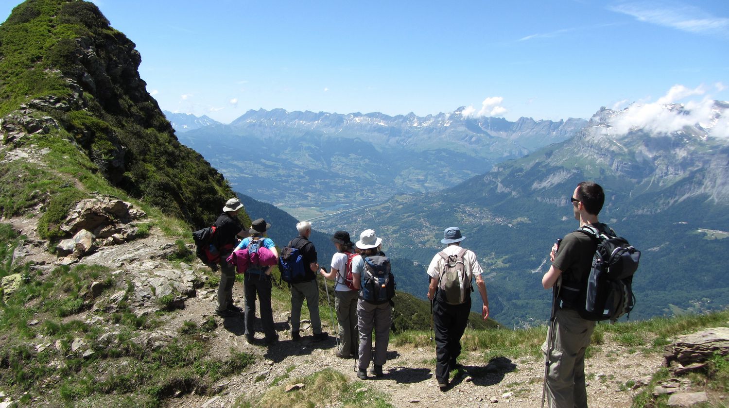 Hiking at the Mont Blanc in France
