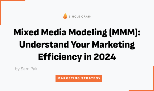Mixed Media Modeling (MMM): Understand Your Marketing Efficiency in 2024