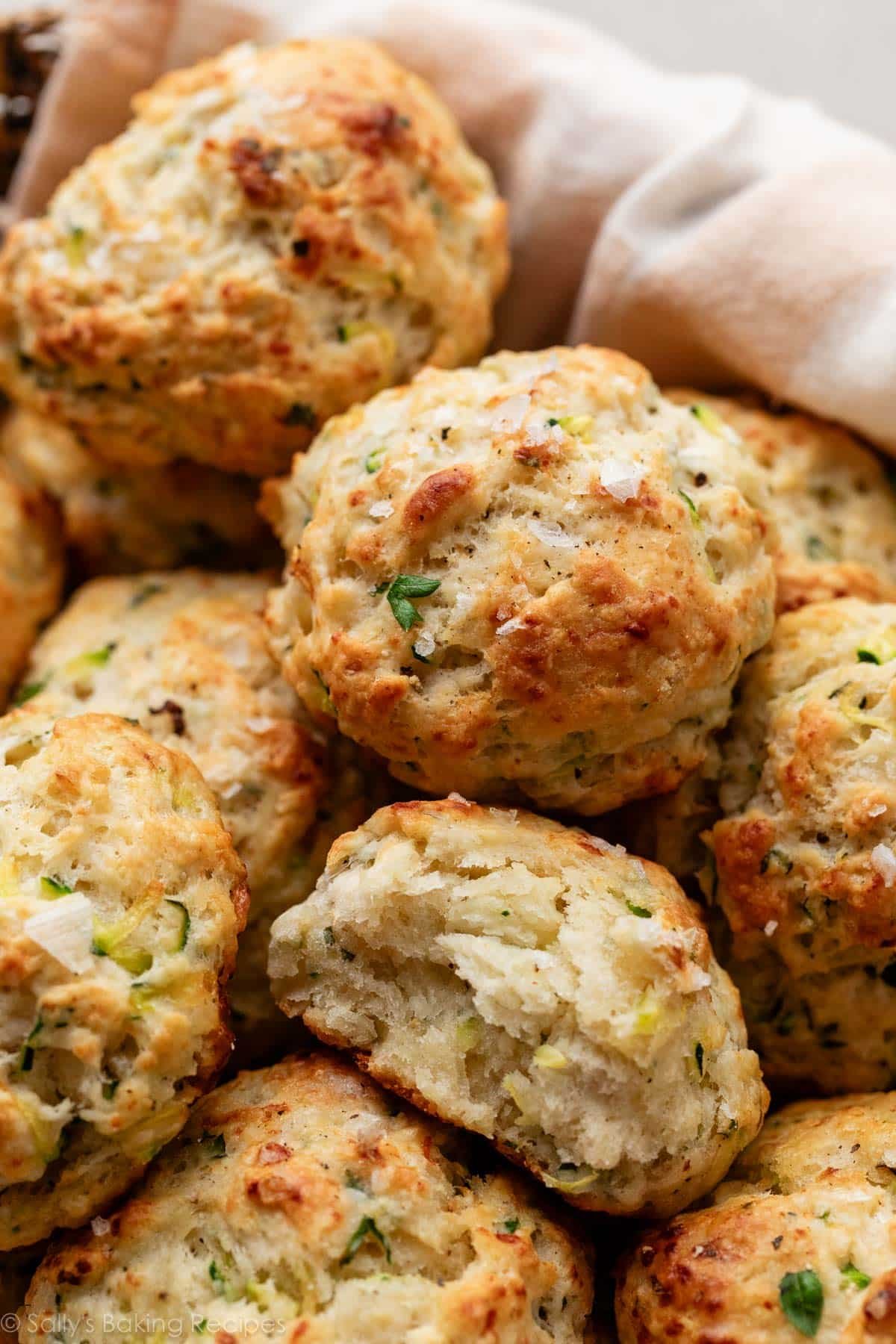 Zucchini Biscuits (Parmesan Herb) - Sally's Baking Addiction
