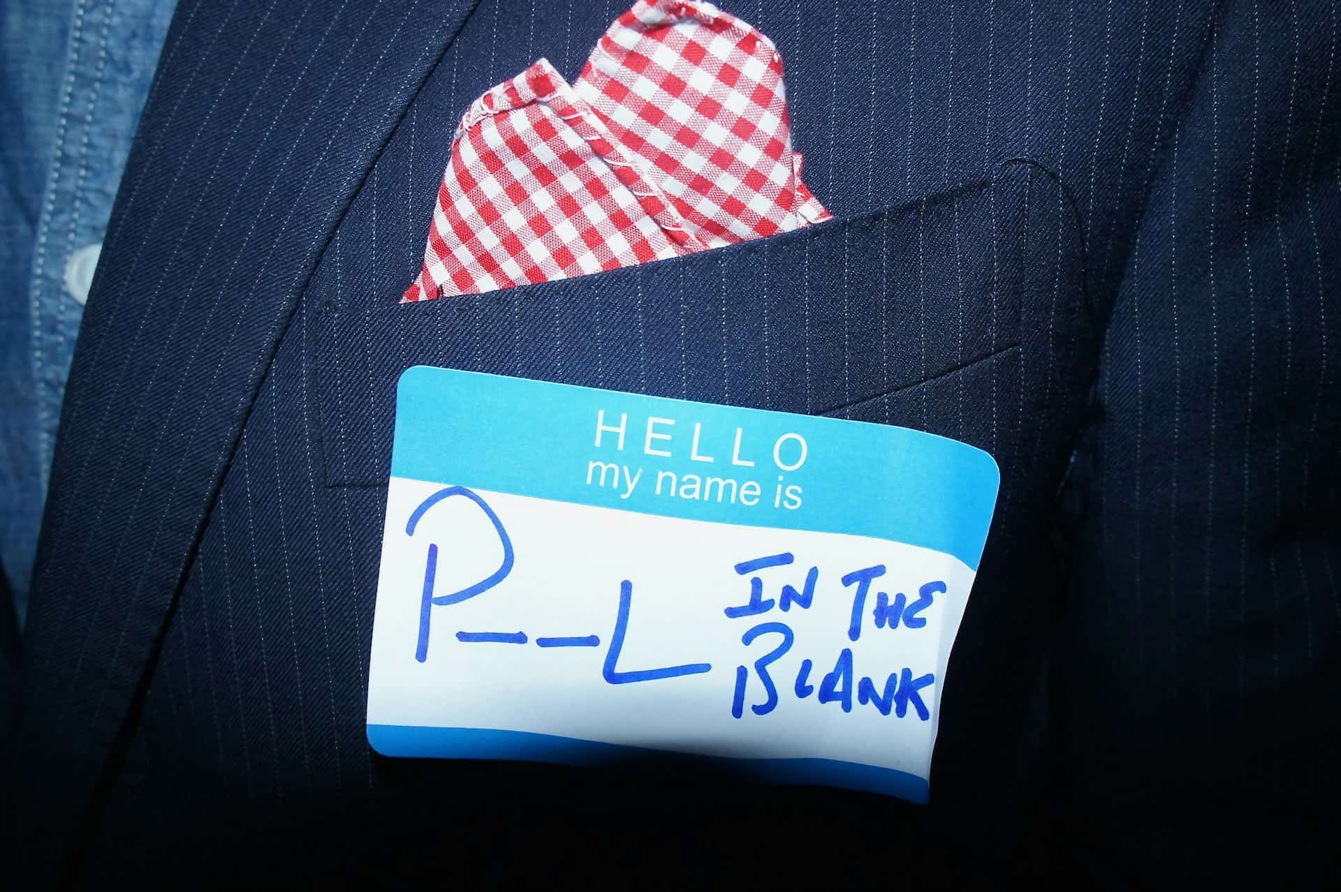 Picture of a nametag