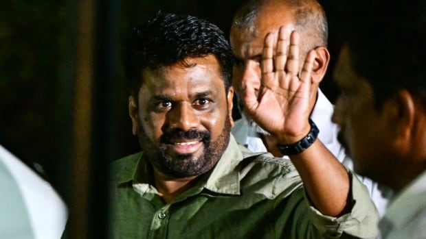 Sri Lankans reject political establishment and vote for left-wing change in historic presidential election | CBC News