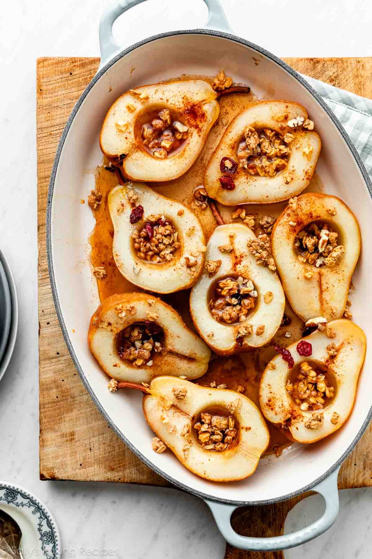 Easy Maple Baked Pears - Sally's Baking Addiction