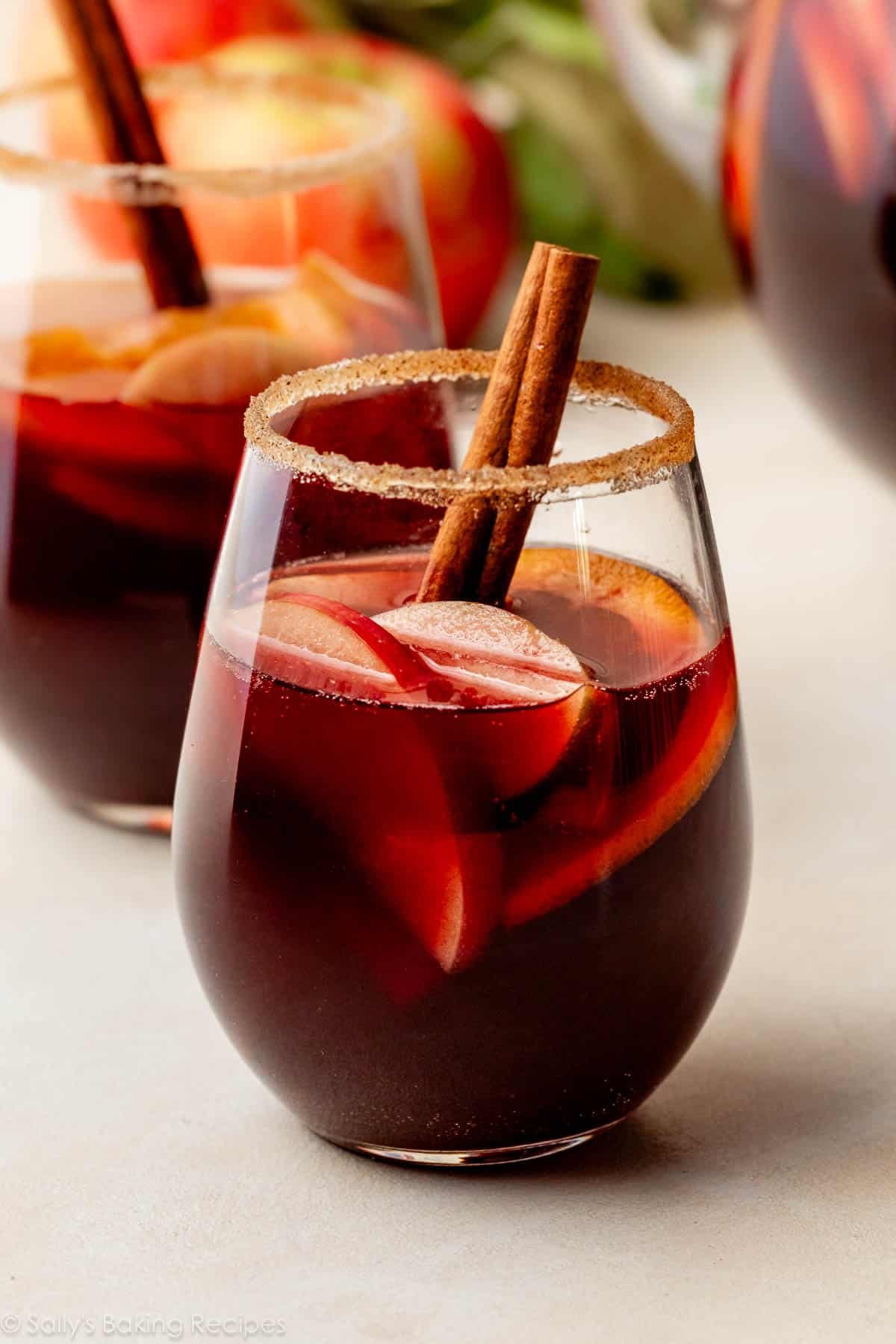 Honeycrisp Apple Sangria - Sally's Baking Addiction