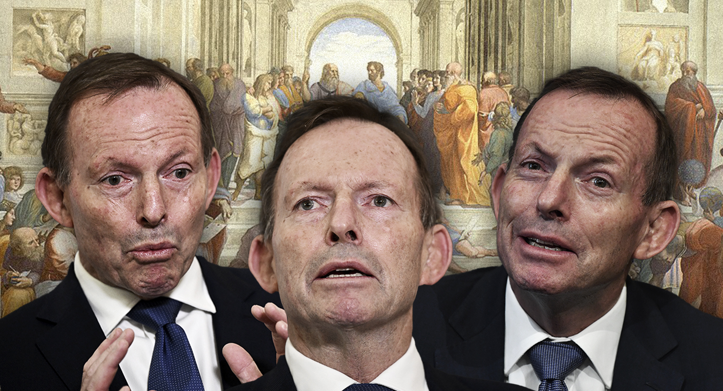 Islam, net zero and 'woke': Welcome to the Tony Abbott risk to Western civilisation scale