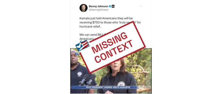 Posts Misrepresent Federal Response, Funding for Hurricane Helene Victims - FactCheck.org