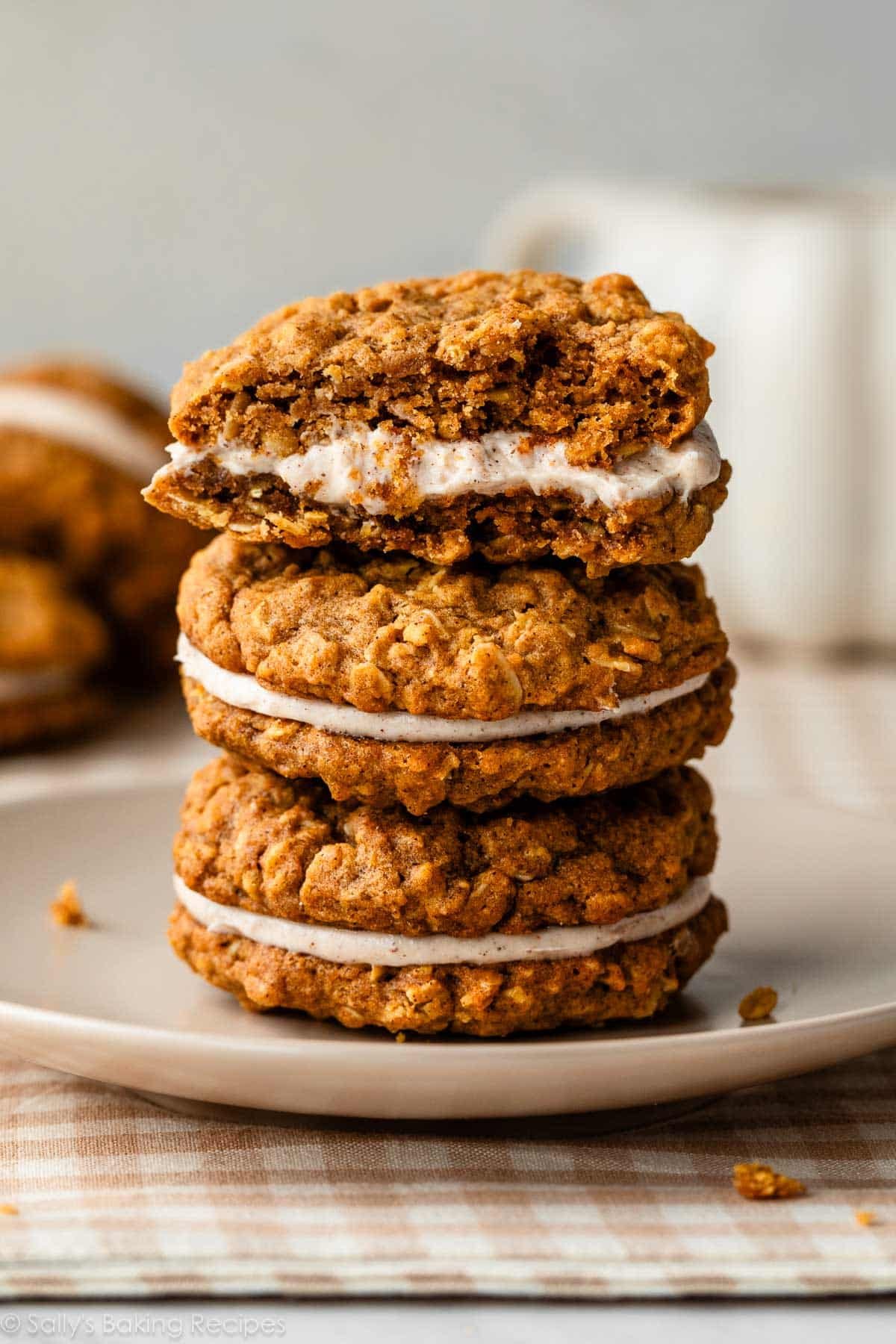 Pumpkin Oatmeal Cream Pies - Sally's Baking Addiction
