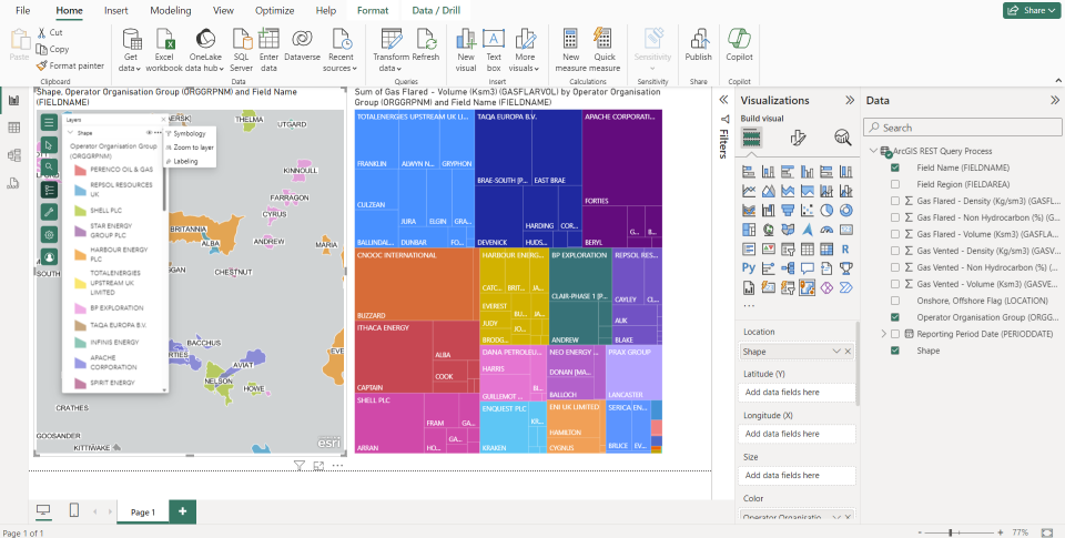 Using ArcGIS REST Services as Power BI Data Sources