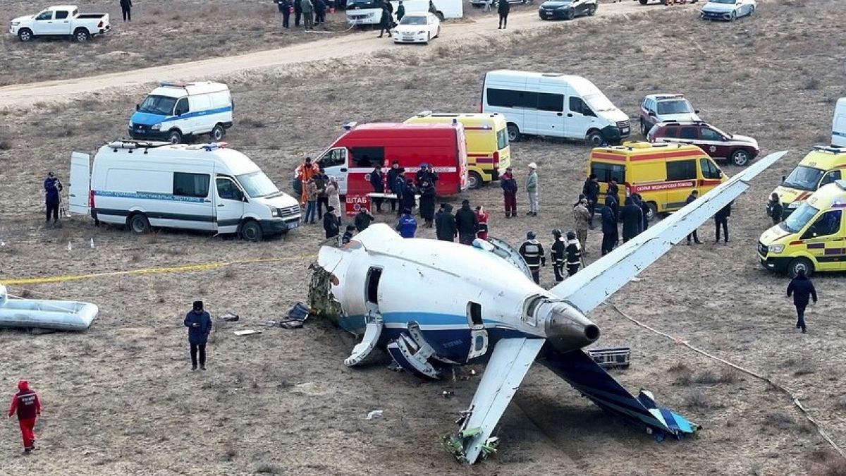 Aliyev launches criminal probe into Azerbaijan Airlines plane crash