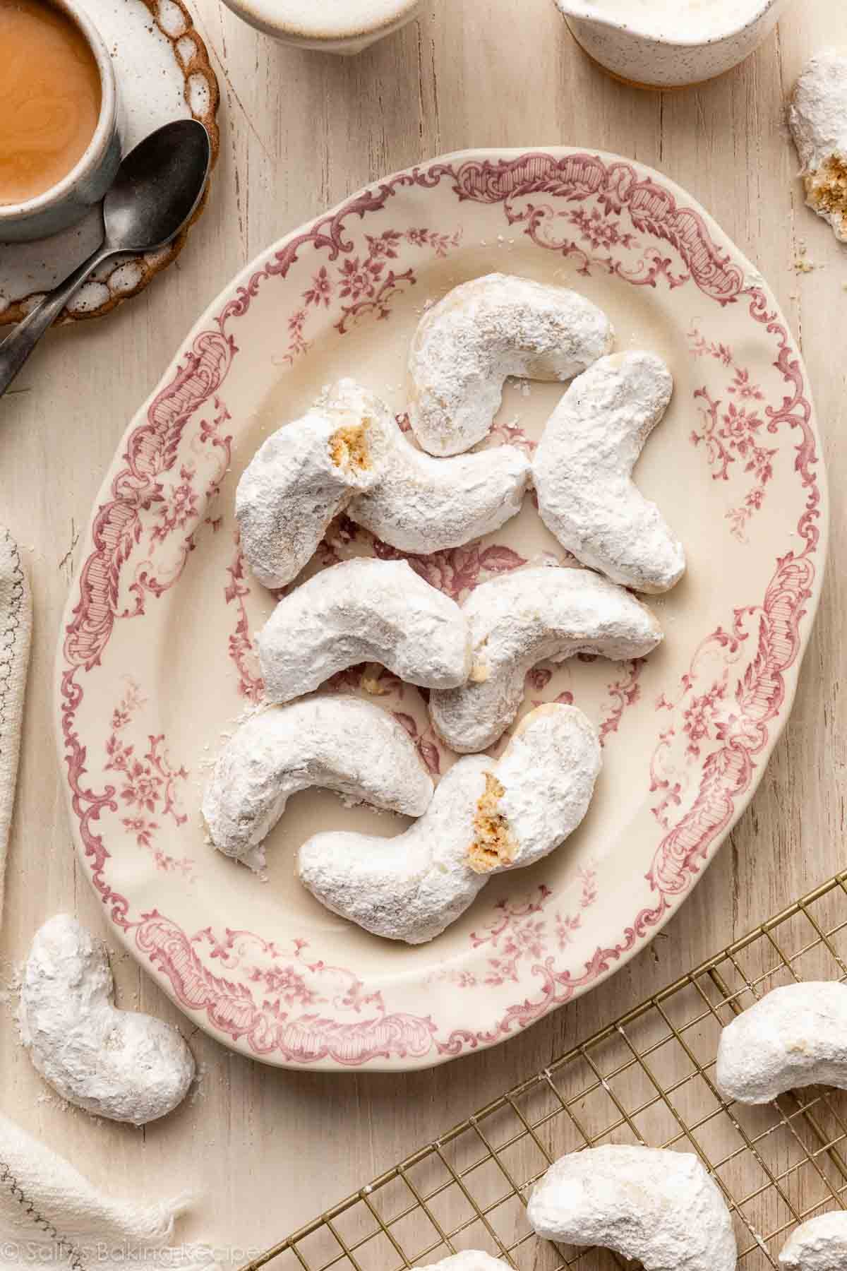 Almond Crescent Cookies - Sally's Baking Addiction