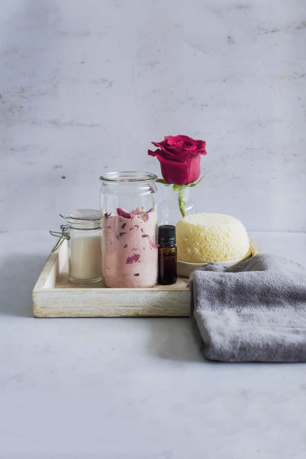 Homemade Rose Milk Bath