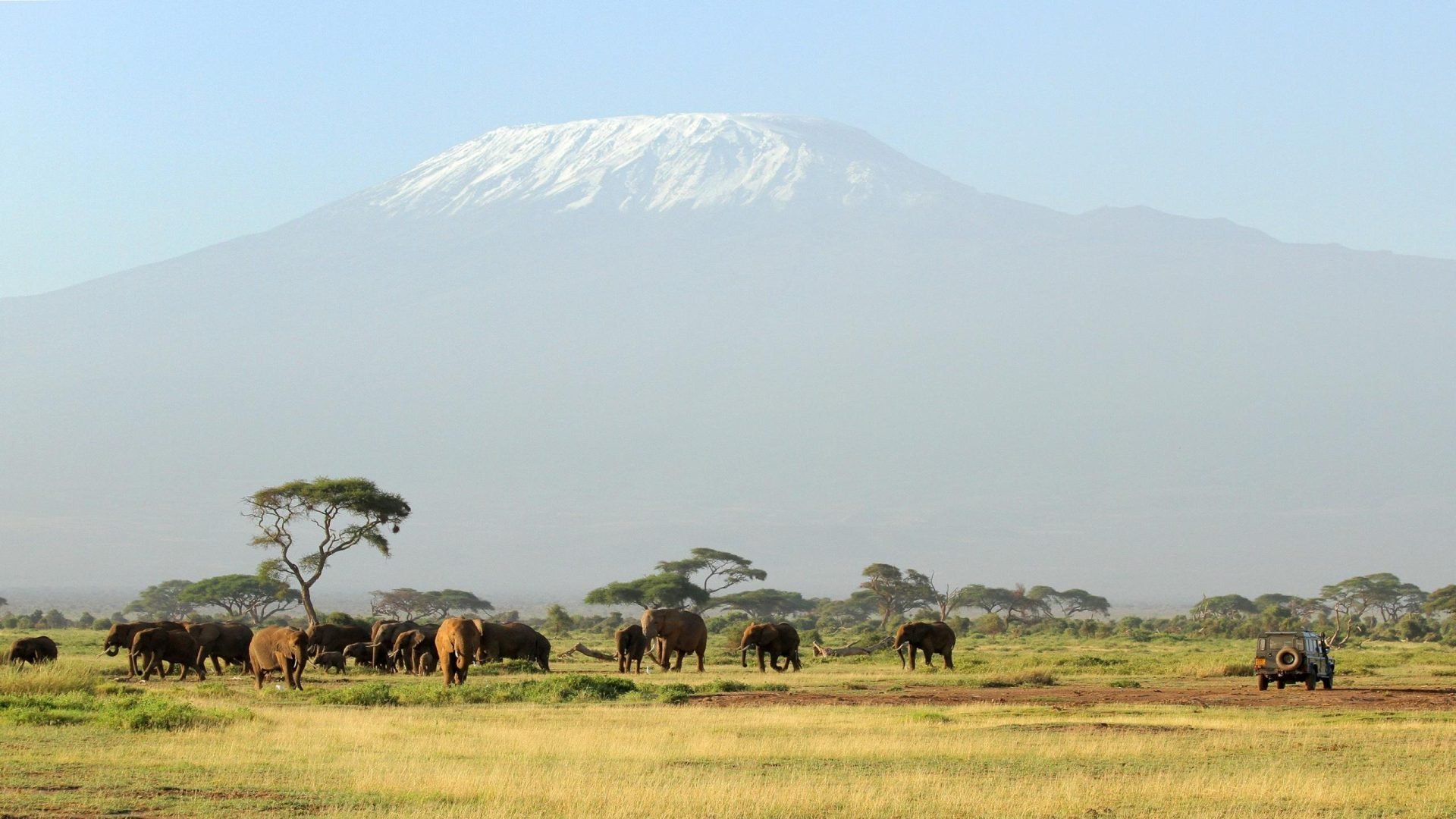A safari vehicle in Tanzania.
