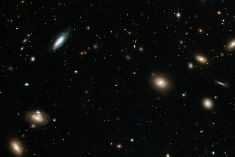 galaxies scattered across the vast abyss of space.