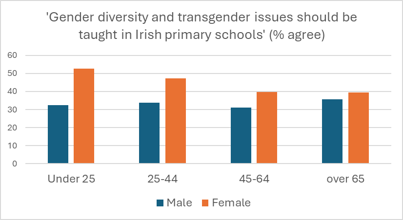 The gender divide in young people’s political opinions in Ireland