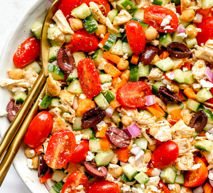 chicken and chickpea salad