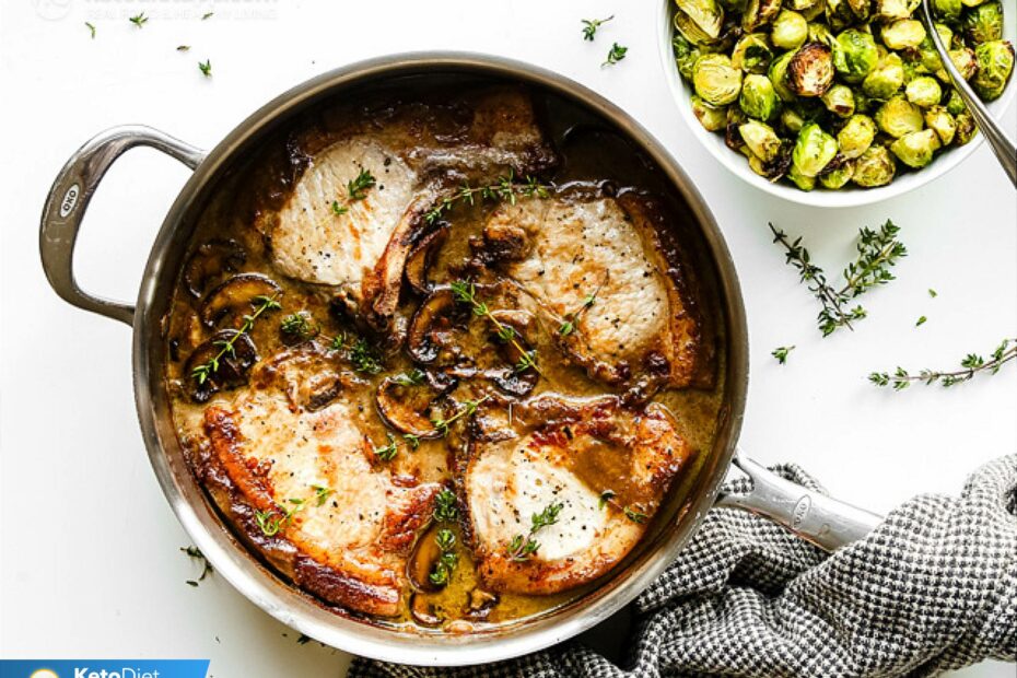 Creamy Mushroom Pork Chops | KetoDiet Blog