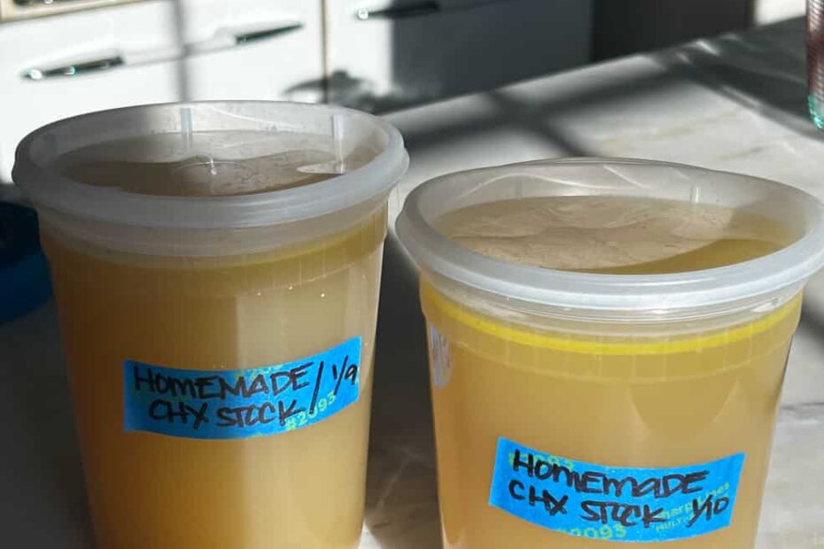 Homemade Chicken Stock.