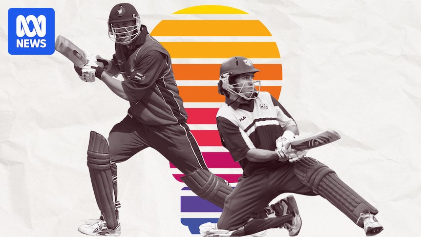 How men from two ends of the world have claims to cricket's ramp shot