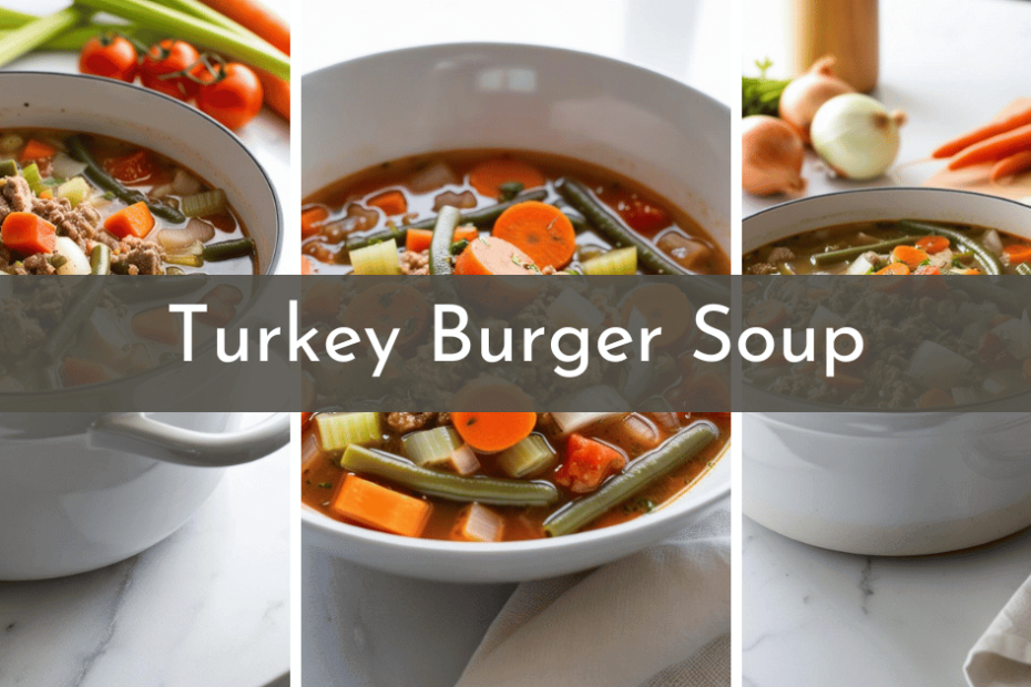 Turkey Burger Soup is low carb and filled with nutrient-rich veggies for weight loss on the 17 Day Diet