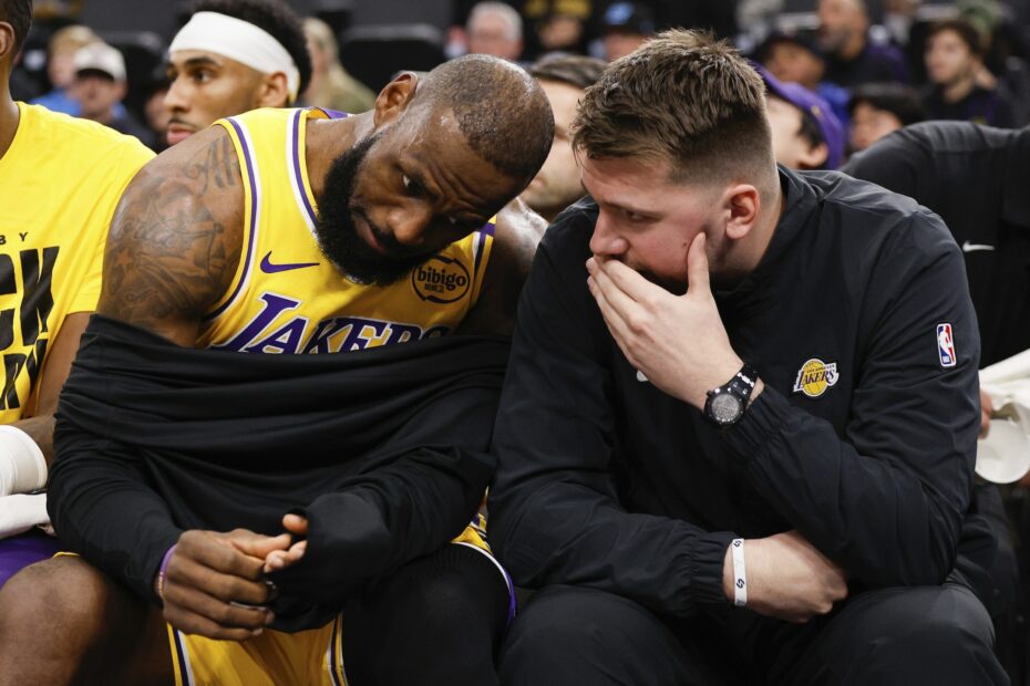 LeBron James Luka Doncic Lakers NBA