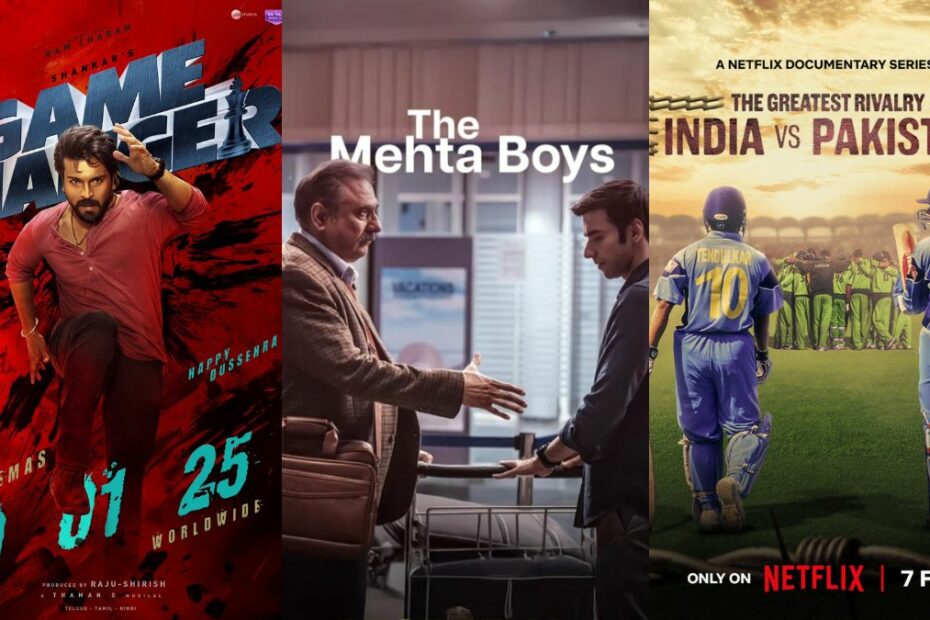 OTT Releases This Week (Feb 3 - Feb 9): Game Changer, The Mehta Boys, Bada Naam Karenge, and More
