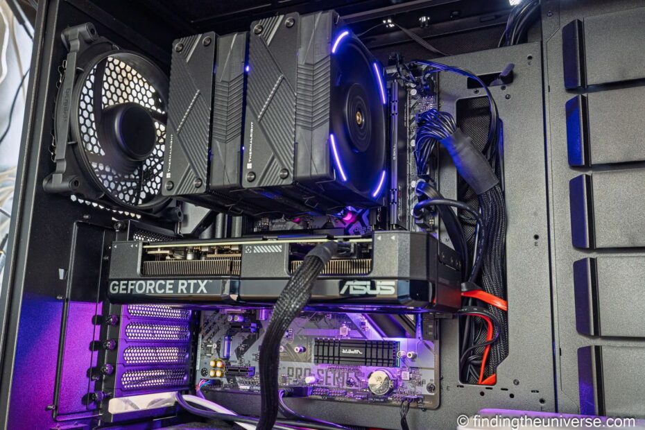 Inside of a desktop computer by Laurence Norah