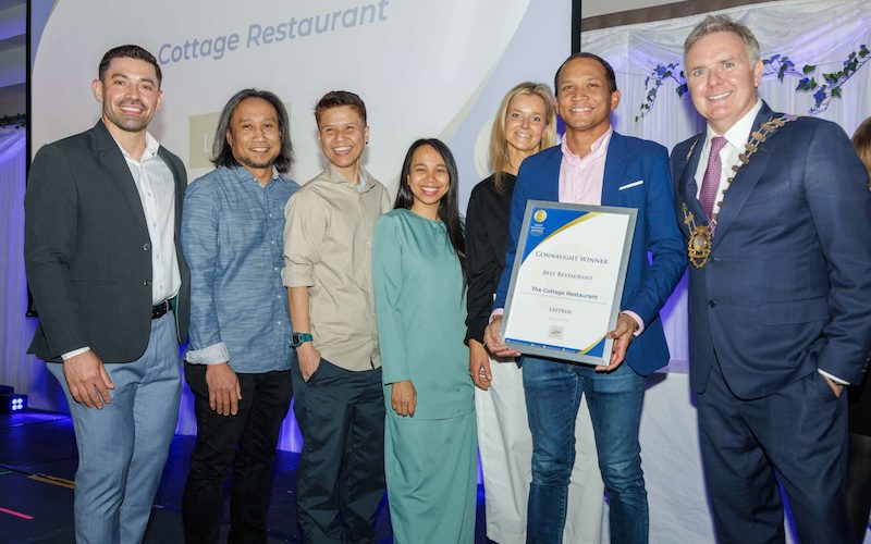 The Cottage Restaurant, in County Leitrim, won a Best Restaurant award at the 2025 Connaught Regional Irish Restaurant Awards.