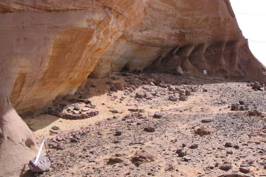 The Takarkori rock shelter is one of a number of archaeological sites around the Sahara