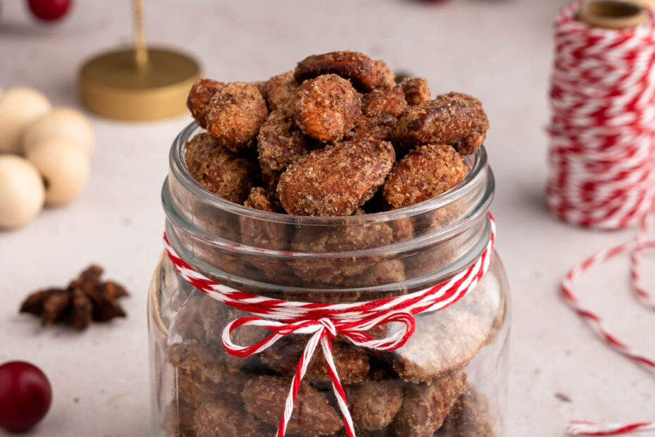 Holiday Candied Almonds - Happily Unprocessed