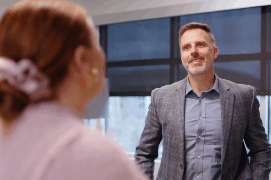 An agency CEO and employee