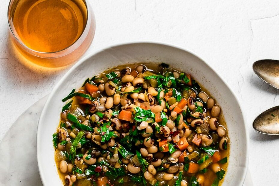 Lucy Black-Eyed Pea and Ham Hock Soup for New Years