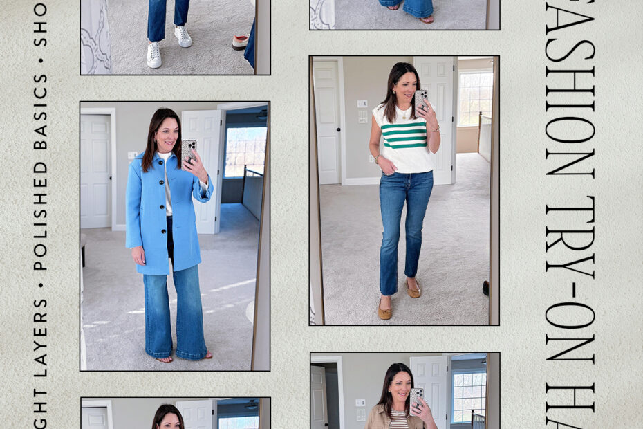 Spring Try-On Haul: Black Pants, Light Layers, Polished Basics & Shoes to Wear Now | Jo-Lynne Shane
