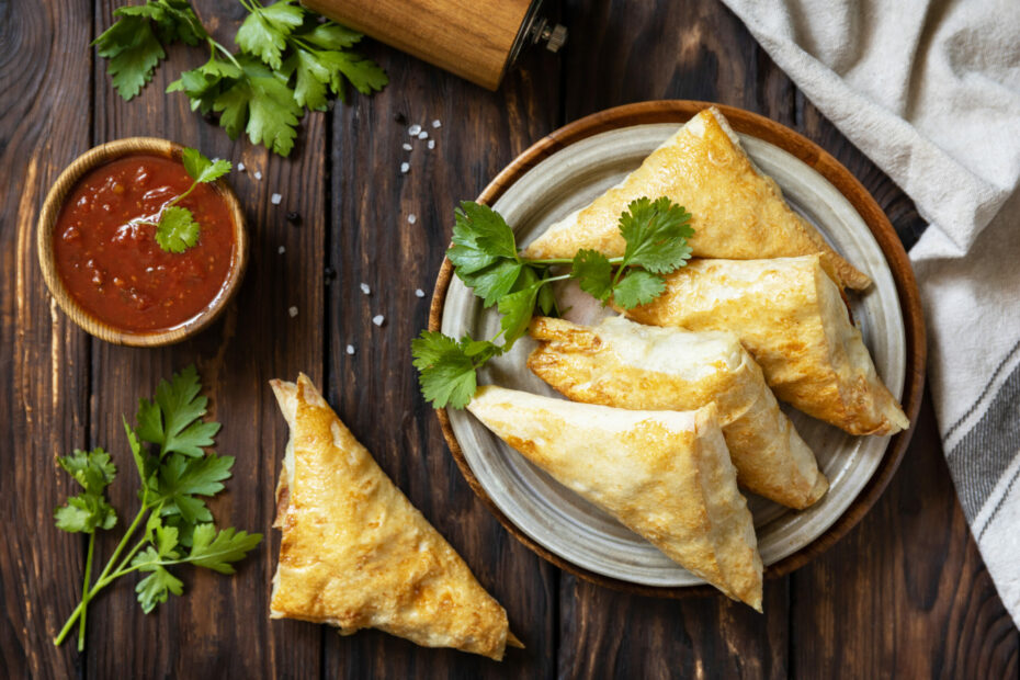 Sweet Potato Samosas | Slimming World Friendly Recipe - Fatgirlskinny.net | Slimming Recipes, Healthy Eating & Weight Loss