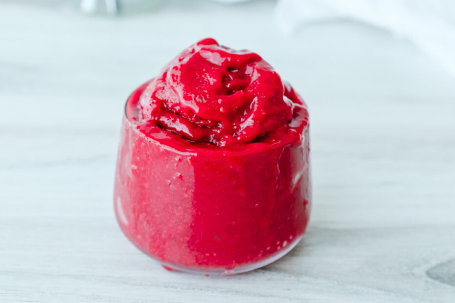 4-Ingredient Raspberry Sorbet Recipe | Elizabeth Rider