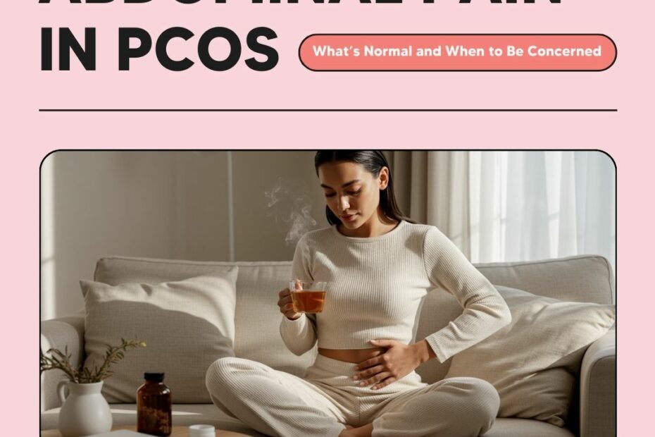 abdominal pain in pcos