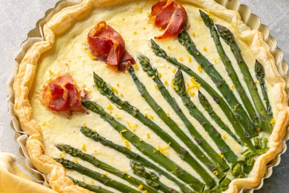 asparagus ricotta tart