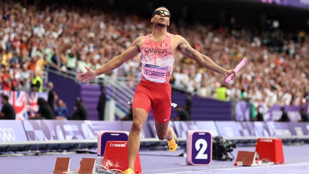 De Grasse, Leduc power Canadian 4x100m relay teams to spots at world championships | CBC Sports