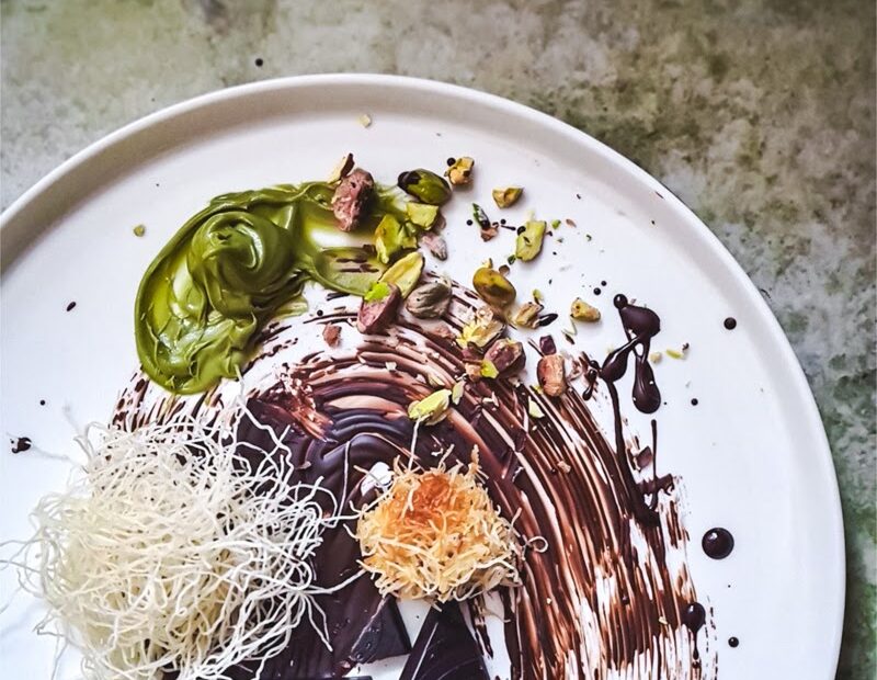 Dubai Chocolate Knafeh Pistachio Bar
