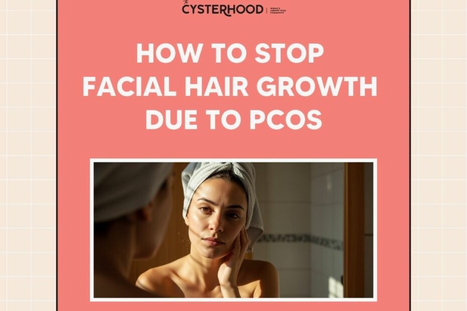 how to stop facial hair growth due to pcos