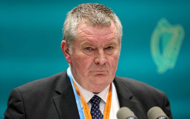 December 18, 2023: WHO Executive Director, Dr. Mike Ryan, speaking at Government Buildings in Dublin.