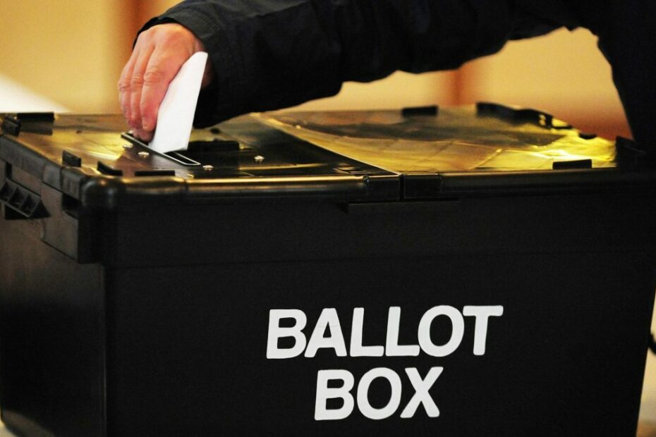 A photo of a ballot box