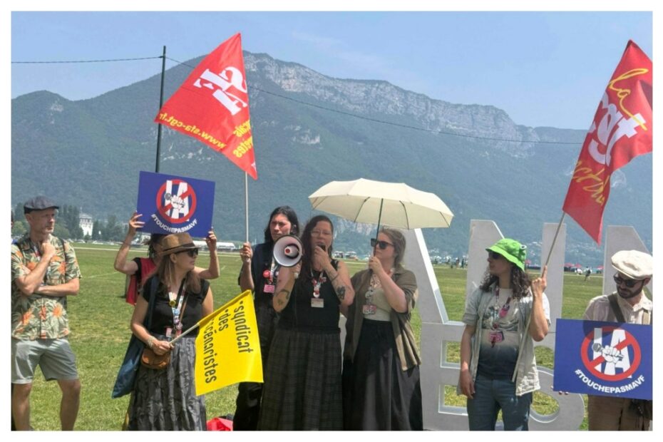 Animation, Writers & Actors Guilds Hold “Historic” Anti-Generative AI Protest At Annecy: “GenAI Seeks Not To Support Artists, But To Destroy Them”