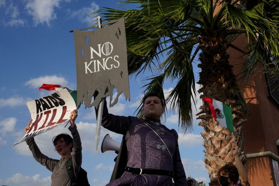 Anti-Trump demonstrators crowd streets, parks to join ‘No Kings’ protest; U.S. organizers say millions came