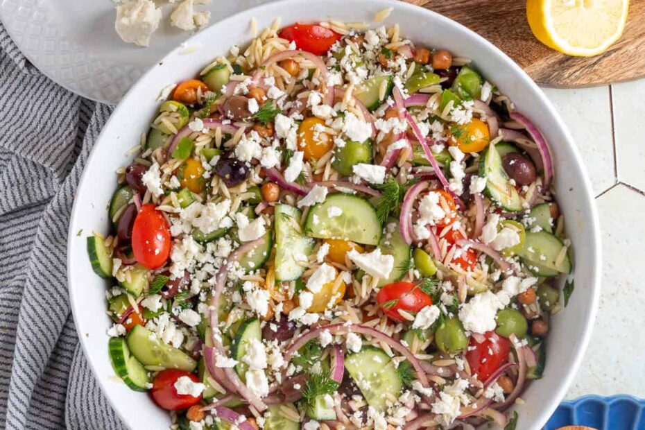 greek orzo pasta salad