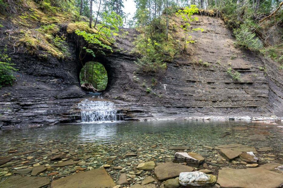 The Hole in the Wall near Port Alberni