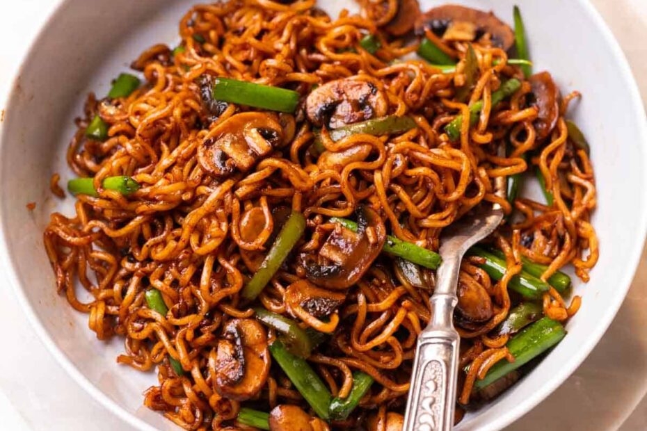 Mushroom Ramen Noodles