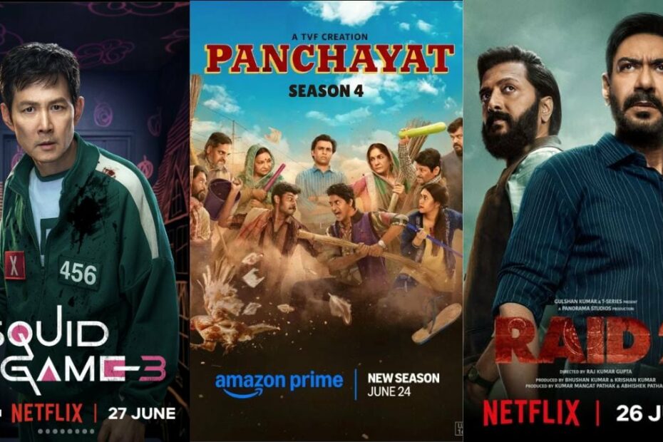 OTT Releases of the Week (June 23 - June 29): Squid Game Season 3, Raid 2, Panchayat 4, and More